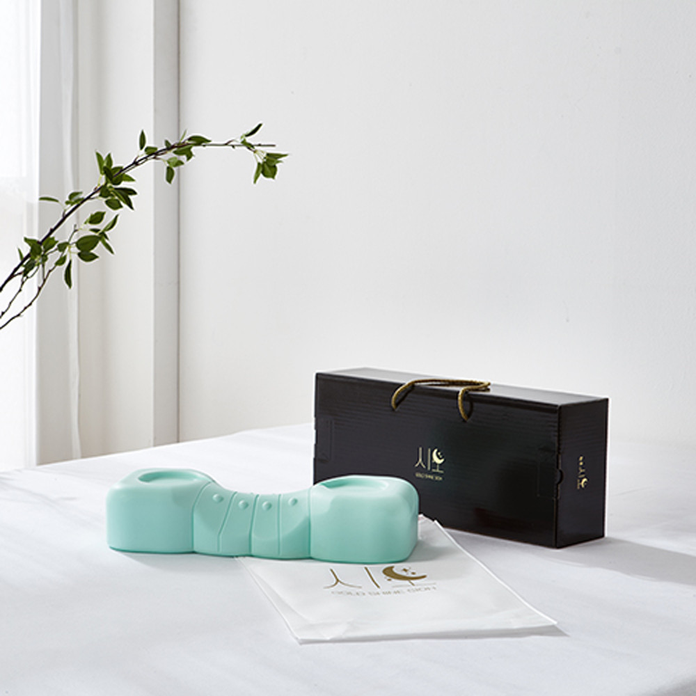 [시오베개] 민트경베개 메모리폼 낮은 수면 숙면베개