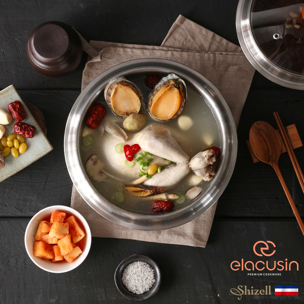 엘라쿠진 통3중 스테인레스 가마솥_22cm