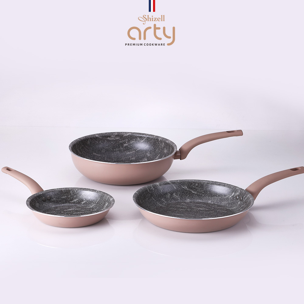 쉬젤 아티 패턴그라니 IH프라이팬 3종세트 A_프라이팬20/28, 궁중팬28
