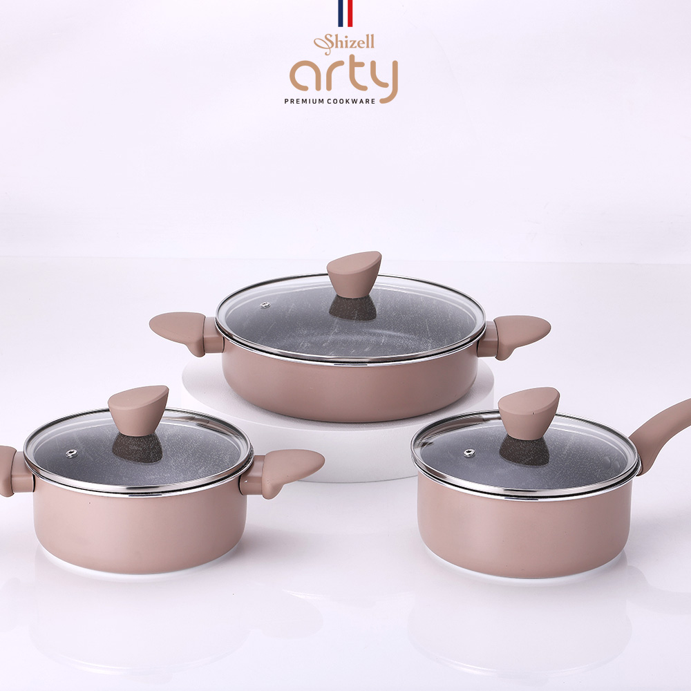쉬젤 아티 패턴그라니 IH냄비3종세트 _편수18, 양수20, 전골24