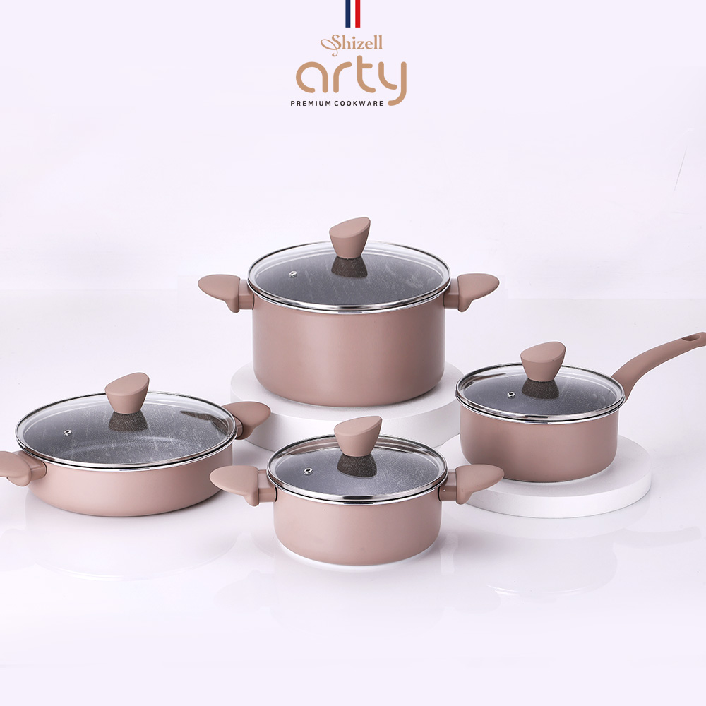 쉬젤 아티 패턴그라니 IH냄비4종세트 _편수18, 양수20, 전골24, 곰솥24