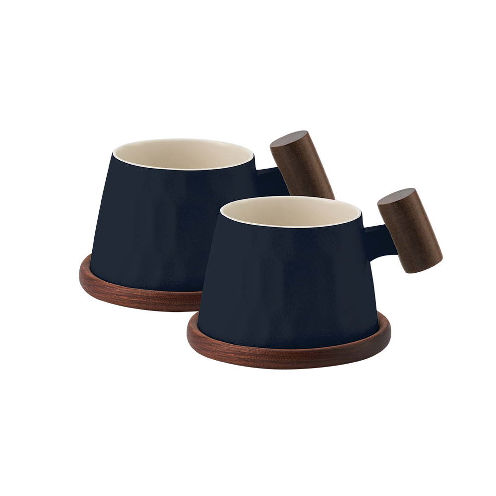 티로직 계수나무 200ml 머그, 코스터 2인 세트