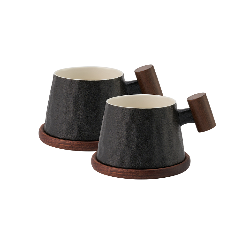 티로직 계수나무 200ml 머그, 코스터 2인 세트