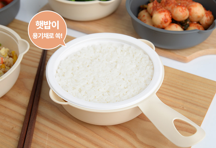 카셀 퓨어린 다용도 손잡이 용기 500ml 8p세트 (아이보리/그레이)