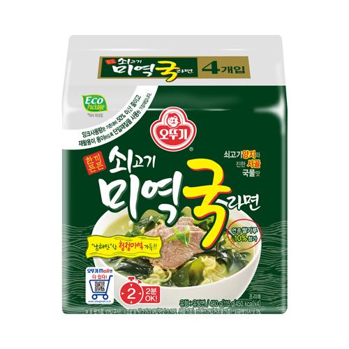 오뚜기 쇠고기 미역국 라면 멀티 4개입