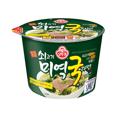 오뚜기 쇠고기미역국라면 용기 100g